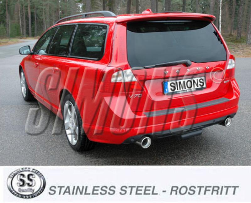 Simons Komplettanlage V70 Turbo 2WD 2*100