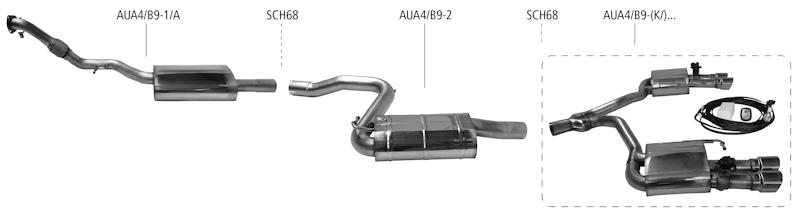 Bastuck Mittelschalldämpfer (für Frontantrieb)