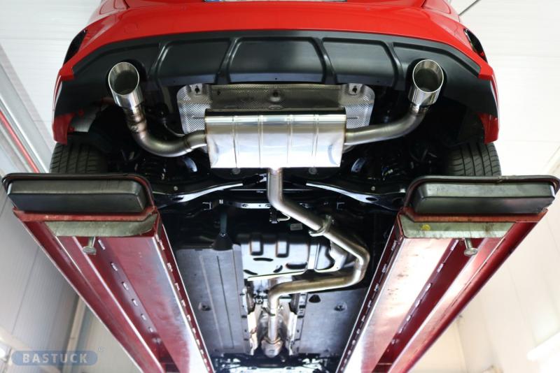 Bastuck Komplettanlage mit Duplex-Endschalldämpfer je 100mm (mit Klappe)