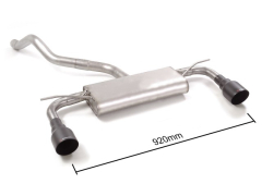 Ragazzon Duplex-Endschalldämpfer je 102mm Sport Line Black