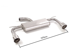 Ragazzon Duplex-Endschalldämpfer je 102mm rund Sport Line