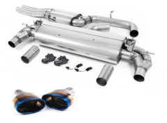 Milltek Komplettanlage je 170x107mm Jet Oval Burnt Titanium