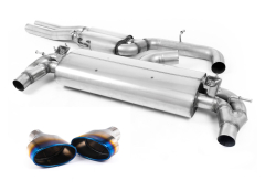 Milltek Komplettanlage je 1x 170x107mm Jet Oval Burnt Titanium