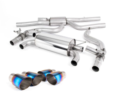 Milltek Komplettanlage je 2x 90mm GT Burnt Titanium