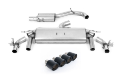 Milltek Duplex-Komplettanlage je 2x100mm Jet Carbon