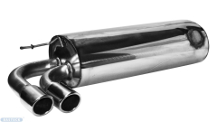 Bastuck Endschalldämpfer 2x76mm eingerollt