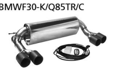 Bastuck Duplex-Endschalldämpfer je 2x85 mm Carbon (mit Klappe)