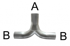 Simons T-Rohr 76.0-76.0mm x2 RF