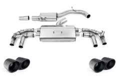 Milltek Duplex-Komplettanlage je 115mm Jet Carbon