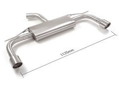 Ragazzon Duplex-Endschalldämpfer je 102mm rund Sport Line