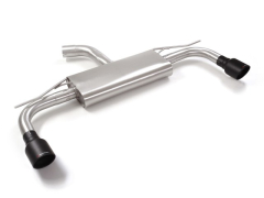 Ragazzon Duplex-Endschalldämpfer je 102mm rund Sport Line Black