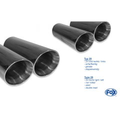 Fox Duplex-Endschalldämpfer je 2x80mm