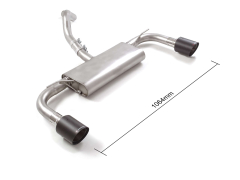 Ragazzon Duplex-Endschalldämpfer je 100mm rund Carbon Shot