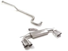 Ragazzon Mittelrohr + Duplex-Endschalldämpfer je 2x102mm Sport Line