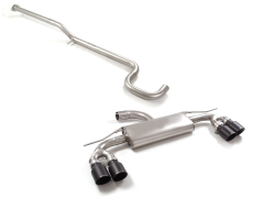 Ragazzon Mittelrohr + Duplex-Endschalldämpfer je 2x102mm Sport Line Black