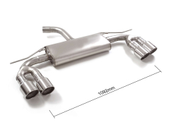 Ragazzon Duplex-Endschalldämpfer je 2x102mm Sport Line