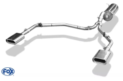 Fox Duplex-Endschalldämpfer je 1x160x80mm