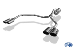 Fox Duplex-Endschalldämpfer je 2x115x85mm