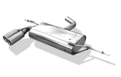 Fox Endschalldämpfer 2x80mm