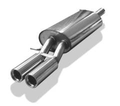 Fox Endschalldämpfer 2x76mm