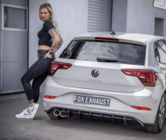 Fox Komplettanlage mit Endschalldämpfer 2x90mm