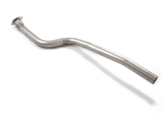 Ragazzon Mittelrohr in Edelstahl  Vergrösserter Rohrdurchmesser 76 mm