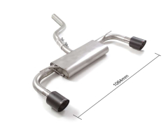 Ragazzon Duplex-Endschalldämpfer je 100mm rund Carbon Shot