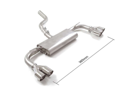 Ragazzon Duplex-Endschalldämpfer je 2x80mm Sport Line