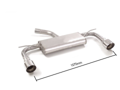 Ragazzon Duplex-Endschalldämpfer je 102mm rund Sport Line  