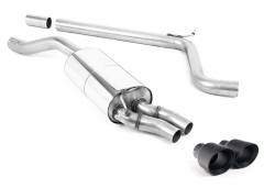 Milltek Komplettanlage 2x76mm GT Black