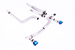 Milltek Duplex-Komplettanlage je 100mm GT Burnt Titanium