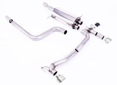 Milltek Duplex-Komplettanlage je 100mm GT Titanium