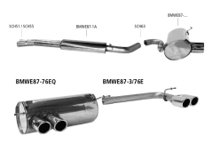 Bastuck Komplettanlage mit Duplex-Endschalldämpfer je 2x76mm