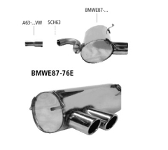 Bastuck Endschalldämpfer 2x76mm