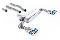 Milltek Duplex-Komplettanlage je 2x100mm GT Burnt Titanium