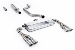 Milltek Komplettanlage je 2x104x80mm Oval Jet