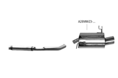 Bastuck Komplettanlage mit Endschalldämpfer 2x70mm