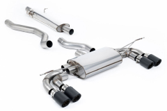 Milltek Duplex-Komplettanlage je 2x90mm Jet Carbon