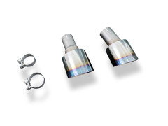 Fox Duplex Endrohrset je 130mm (für Original) eingefärbter Rand