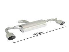 Ragazzon Duplex-Endschalldämpfer je 135x90mm oval Sport Line