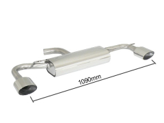 Ragazzon Duplex-Endschalldämpfer je 135x90mm oval Sport Line