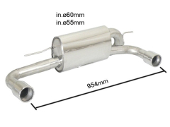 Ragazzon Duplex-Endschalldämpfer je 90mm