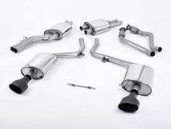 Milltek Komplettanlage je 150x95mm oval black