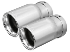 Remus Endrohr-Set 2x76 mm, verchromt, rolled edge