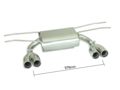 Ragazzon Duplex-Endschalldämpfer je 2x70mm versetzt 