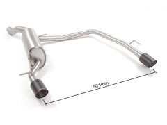 Ragazzon Duplex-Endschalldämpfer je 90mm Carbon Shot