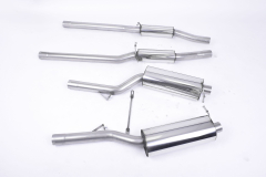 Milltek Komplettanlage je 150x95mm Oval (Jet) Black