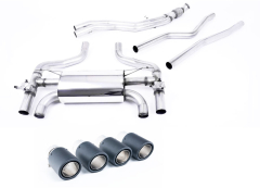 Milltek Komplettanlage je 2x 90mm Jet Carbon