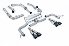 Milltek Komplettanlage je 2x100mm GT Black