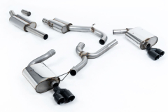 Milltek Duplex-Komplettanlage je 2x80mm GT Black